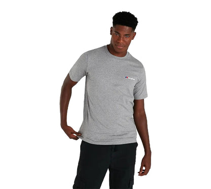 Berghaus Men's Organic Classic Logo 4A001110GA0 Short Sleeve T-Shirt Dark Grey M-2XL