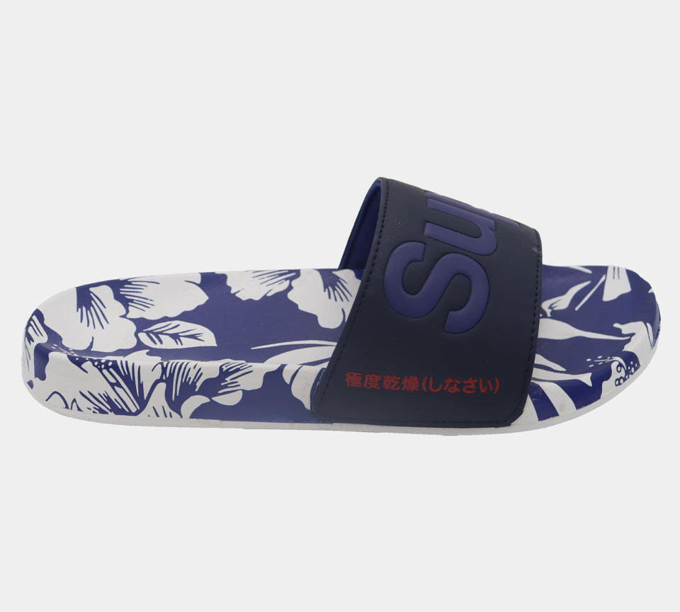 Superdry AOP Beach MF310135A 5DZ Slides Cobalt Hawaiian S-XL