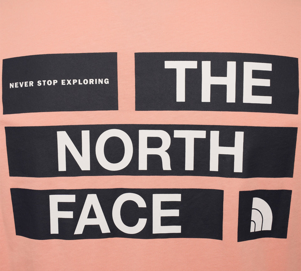 The North Face Back Box Logo Tee Pink