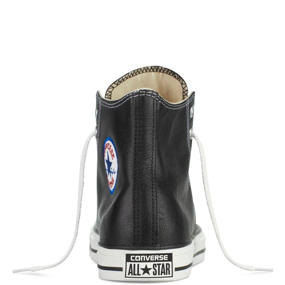 CONVERSE CT ALL STAR 132170C HIGH TOP LEATHER TRAINERS BLACK