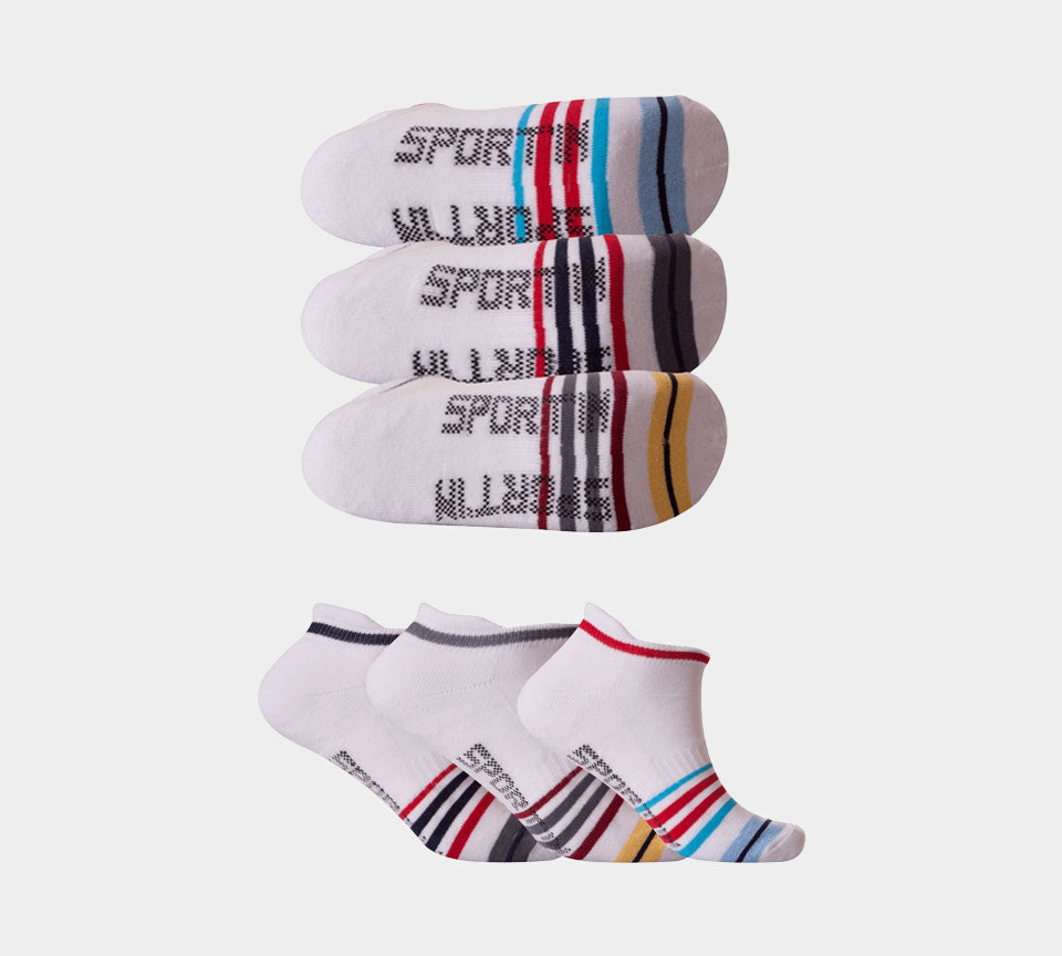 Fresh Feel Sport Max Cushioned M10766 Trainer Liner Socks UK 6-12