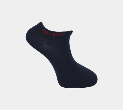 Hugo Boss 50428744 405 Ankle Socks-Navy Blue/Red UK 5.5-8/8.5-11