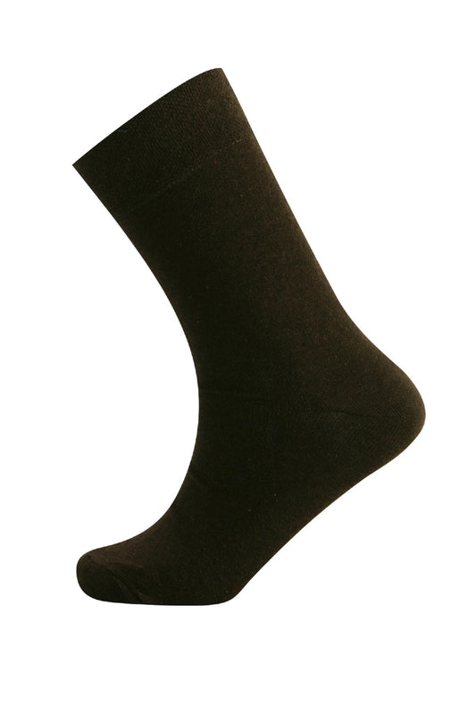 Mens Non Elastic Diabetic Socks M10524 BROWN