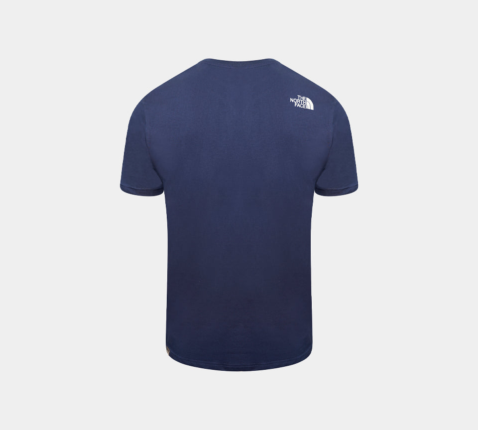 The North Face Simple Dome Cotton Logo Sports T-Shirt Top - Navy