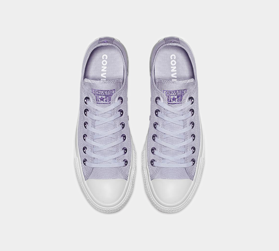 Converse CTAS OX 163284C Oxygène Violet/Lilas Délavé Femme UK 3-8 