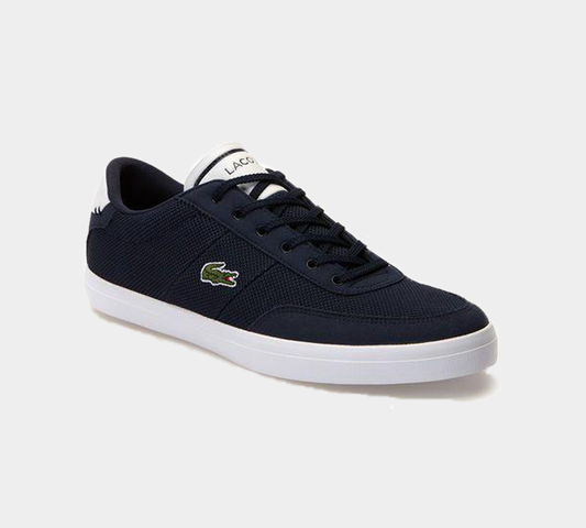 LACOSTE COURT-MASTER18 1 1 CAM NVY/WHT CANVAS TRAINERS