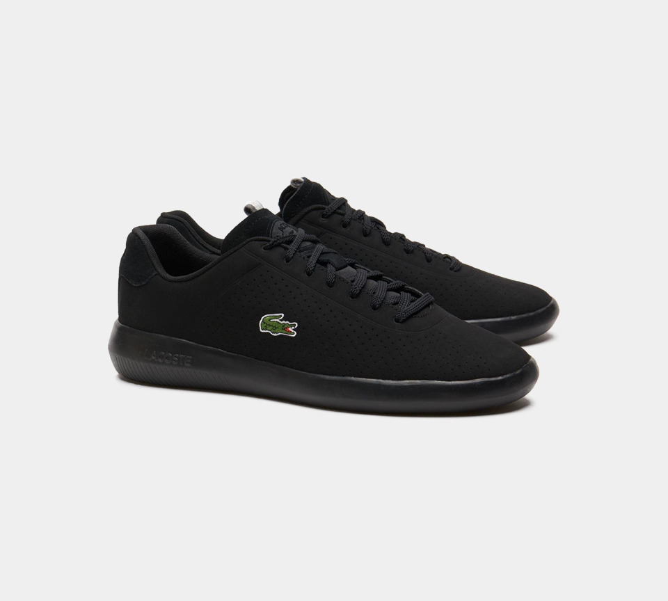 Lacoste Avance Synthetic Trainers Black UK