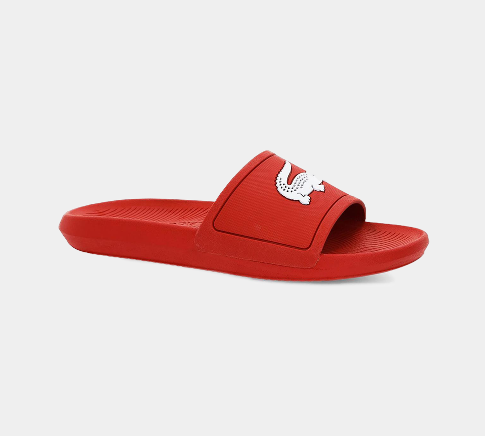 Lacoste Croco Slide 37CMA001817K Red UK