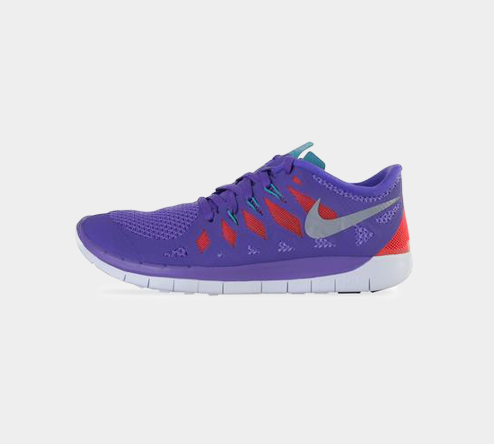 NIKE FREE 5.0 (GS) PURPLE/BLOOD ORANGE 644446 500