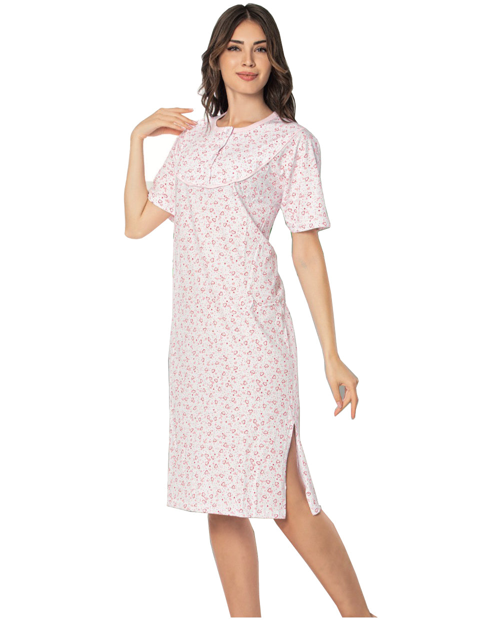 100% cotton Ladies Chemise Night Shirt Women Nightdress Nighties Suit NS-20-2