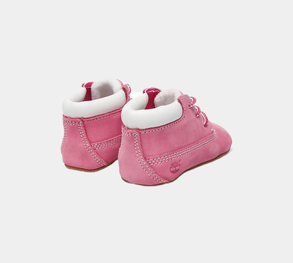 Timberland Crib Booties & Hat For In Pink