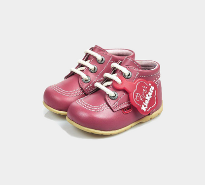 Kickers Kick Hi Babies LTHR Blssm/Pink/Nat 1KF0000423B7P