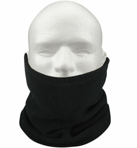 Neck Warmer Winter Snoob Tube Thermal Fleece Motorbike Cycling Mask Unisex Black One Size