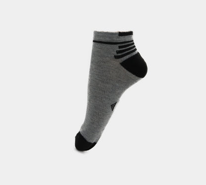 Men's Cotton Rich Performance Design Trainer Liner Ankle Socks Black/White/Grey UK 6-11