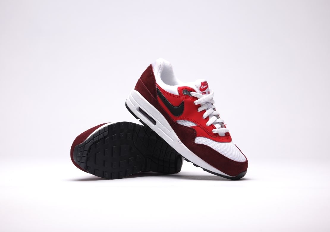 NIKE AIR MAX 1 (GS) PINK/WHITE/MAROON 555766 107