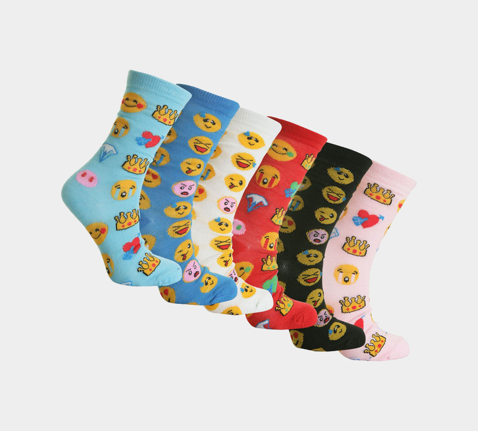 EMOJI Design Socks Smart Suit Work Golf Cotton Blend Socks