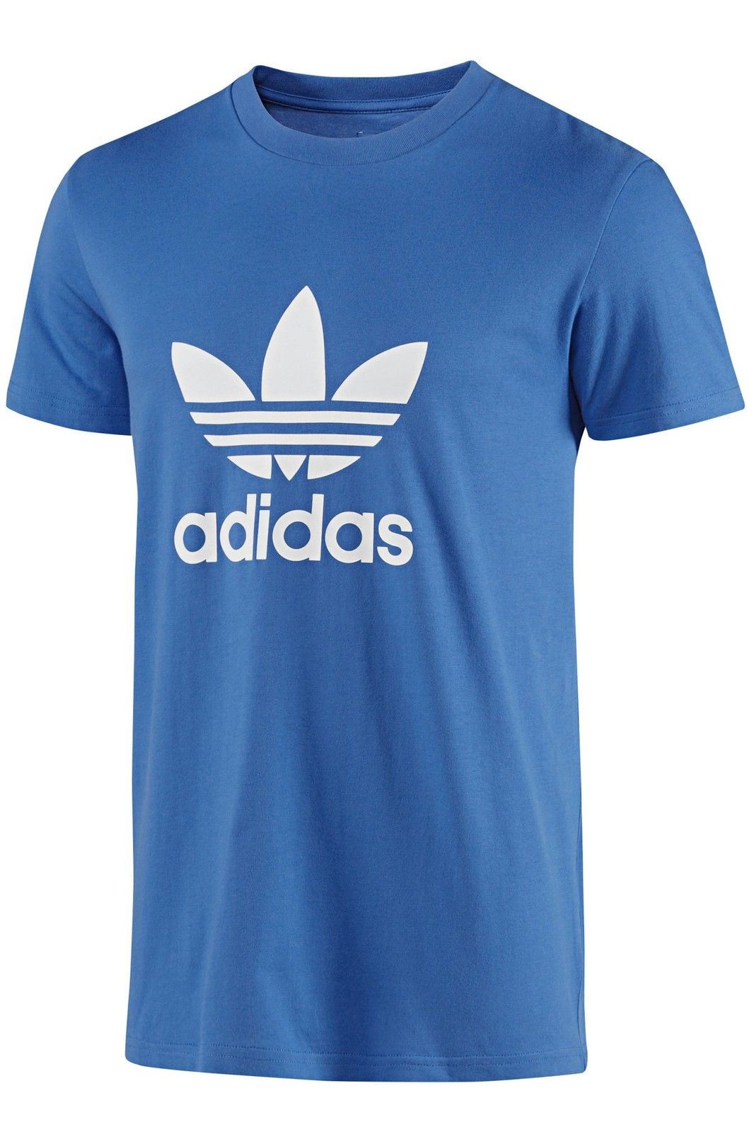 Adidas Originals Trefoil Tee Crew Neck Cotton Casual T-Shirt All Size S M L XL BLUE