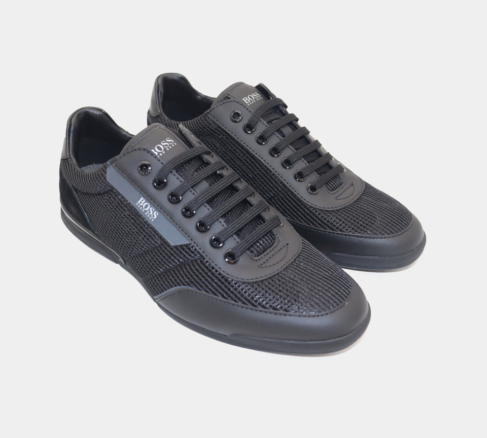 Hugo Boss Low-top Saturn Trainers in Mesh With Rubberised Trims 50455313 001 Black UK 6 -11