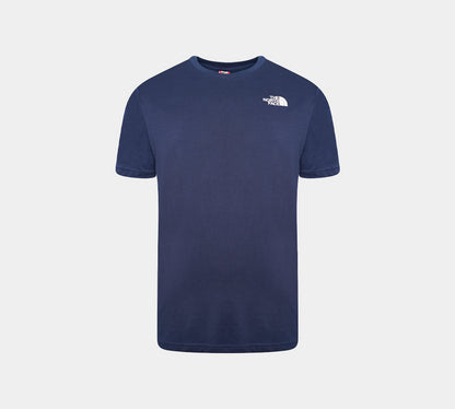 T-shirt de sport avec logo en coton simple The North Face - Marine