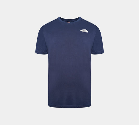 The North Face Simple Dome Baumwoll-Logo-Sport-T-Shirt-Oberteil – Marineblau