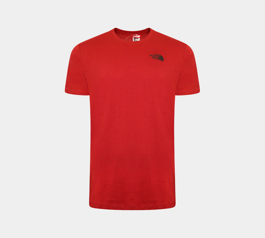 The North Face Red Box Logo T-Shirt Aster Rot